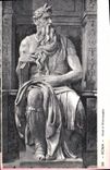 POSTAL Roma Mose di Michelangelo de la VENDIMIA