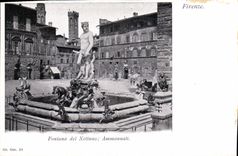 CPA Firenze Fontana del Nettuno Ammannati 