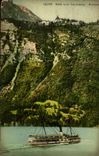 VINTAGE POSTCARD Rutli und Seelisberg Kurhaus Boat