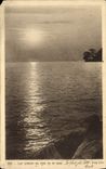 VINTAGE POSTCARD Lake Leman with the Moonlight