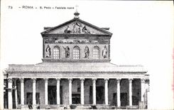 Nuova de Roma S Pablo Facciata de la POSTAL de la VENDIMIA