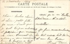 VINTAGE POSTCARD Rheims the Cathedral Set fire to by the German shells Militaria