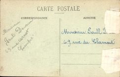 POSTAL Metz de la VENDIMIA el Mosela con el puente de Moreau