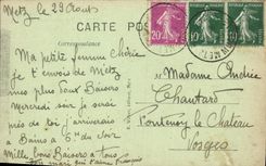 VINTAGE POSTCARD Metz Seen from of the Esplanade