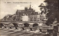 CPA Metz Vue prise de l'Ile de Sauloy
