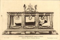 La POSTAL Sainte Bernadette de la VENDIMIA en su caza empolla Gildard santo Nevers