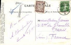 VINTAGE POSTCARD Zermatt the Cervin Mount and the Lake Riffel