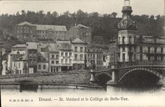 CPA Dinant Saint Medard et le College de Belle Vue