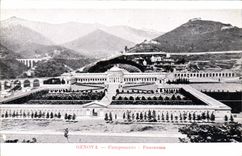 VINTAGE POSTCARD Genova Camposanto Panorama