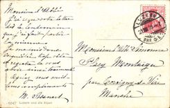 VINTAGE POSTCARD Luzern und die Alpen