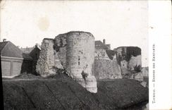 CPA Tournai Ruines Des Remparts