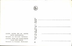 Prayer de Prayers DER HH Harten Damiaanplein de Lovaina de la POSTAL de la VENDIMIA de señor de señor