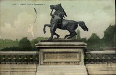 VINTAGE POSTCARD Liege the Trainer Horse