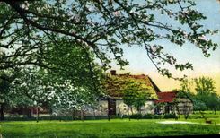 VINTAGE POSTCARD House in Belgium