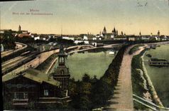 CPA Metz Blick von der Eisenbahnbruck