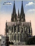 VINTAGE POSTCARD Coln has Rh Dom Ruckseite