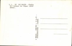 VINTAGE POSTCARD Mans Cloister of the Abbey of Epau