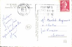 MODERN CARD Mans the floral clock Loullier