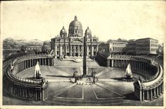 Basílica E de la plaza S Pedro de Roma de la POSTAL de la VENDIMIA él Vaticano