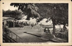 VINTAGE POSTCARD Vichy Edges of Allier Canoeing To the oar