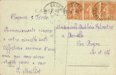 POSTAL Estrasburgo de la VENDIMIA el teatro