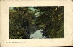 VINTAGE POSTCARD In the Gardens Buxton