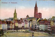 POSTAL Strassburg Kleberplatz de la VENDIMIA