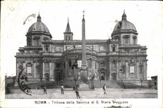 Della Basilica di S Maria Maggiore de Roma Tribuna de la POSTAL de la VENDIMIA