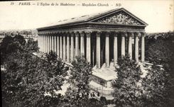 CPA Paris L'Eglise de la Madeleine