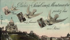 CPA Paris Montmartre Sacre Coeur Colombe