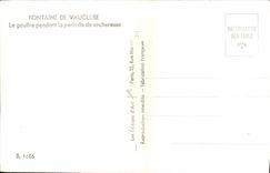 MODERN CARD Fountain of Vaucluse the Pit for the Period of dryness