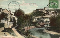 VINTAGE POSTCARD Heavy Sight Of the Villas Gave and the fort