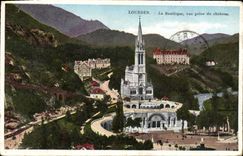 VINTAGE POSTCARD Heavy the Basilica Seen from of the Castle