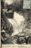 VINTAGE POSTCARD Cauterets Route of the Bridge of Spain Cascades of Cerisey