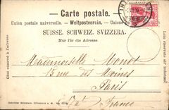 VINTAGE POSTCARD Inter laken Blick vom Hohenweg