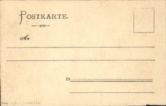 VINTAGE POSTCARD Nach dem Gewitter