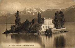 VINTAGE POSTCARD Clarens Island of the Gulls