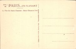 CPA Paris Le Parc des Buttes Chaumont