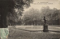 VINTAGE POSTCARD Versailles Park of Large Trianon Ceiling