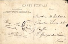 VINTAGE POSTCARD Versailles the Palate Three Graces in top of the staircase of the Princes