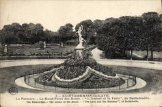 VINTAGE POSTCARD Saint Germain in Bush hammer the Floor the Round Not of the Roses love and the madness of Darbefeuille