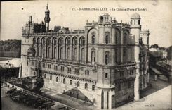 VINTAGE POSTCARD Saint Germain in Bush hammer the Castle Main door