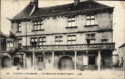 VINTAGE POSTCARD Luxeuil les Bains the House of the Jouffray Cardinal