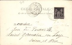 POSTAL Luxeuil de la VENDIMIA el órgano del órgano de los baños