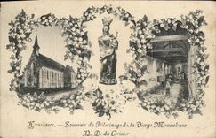VINTAGE POSTCARD Kerselaere Souvenir of the pilgrimage of the miraculous virgin ND of the Cherry tree