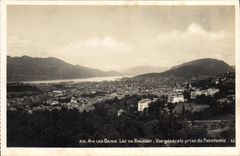 CPA Aix les Bains Lac du Bourget Vue generale prise du panoramic