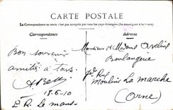 VINTAGE POSTCARD Angers the Garden Of the Email