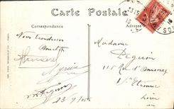 VINTAGE POSTCARD Cathedral Of Amiens Detail of a jouee of stall