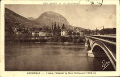 POSTAL Grenoble Isere de la VENDIMIA el hospital el St Eynard del montaje