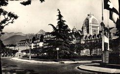 MODERN CARD Evian Les Bains and the Tooth of Oche